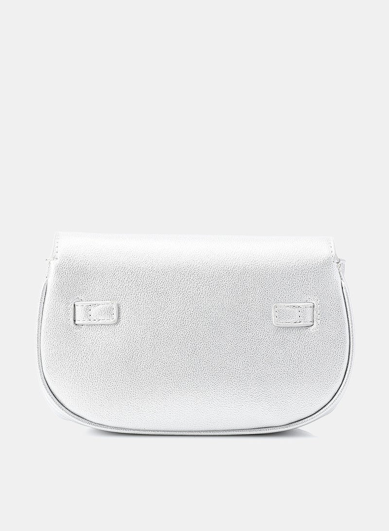 Dejavu Women's Crossbody Bag-OYE-DJTX-006-Silver - Image 3