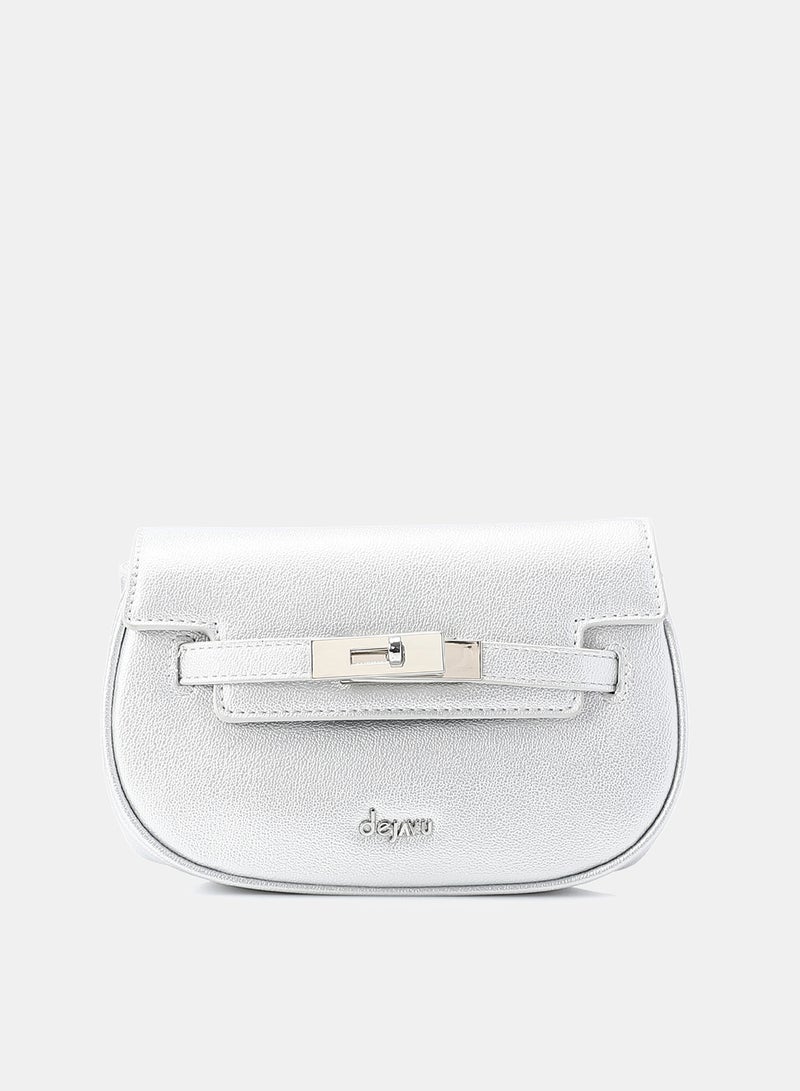 Dejavu Women's Crossbody Bag-OYE-DJTX-006-Silver - Image 1