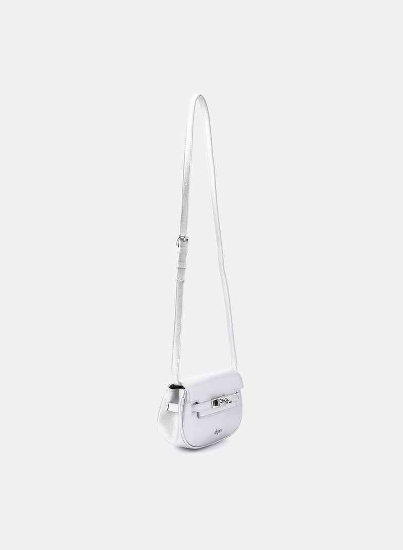 Dejavu Women's Crossbody Bag-OYE-DJTX-006-Silver - Image 2