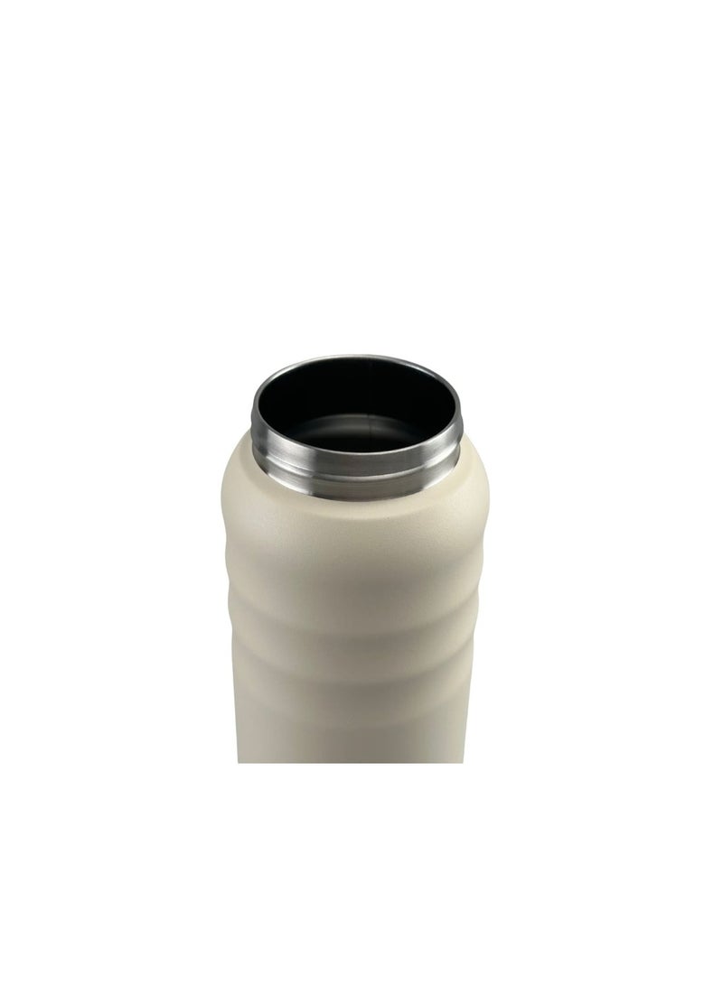 Hans Larsen Cento Double-Walled Stainless Steel Vacuum Flask 720ml Hot And Cold Insulated Sports Water Bottle, Leak-Proof Lid with Carry Loop, Durable Travel Flask for Daily Use - Sandstone - Image 5
