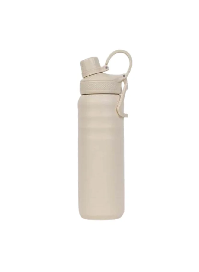 Hans Larsen Hans Larsen Cento Double-Walled Stainless Steel Vacuum Flask 720ml Hot And Cold Insulated Sports Water Bottle, Leak-Proof Lid with Carry Loop, Durable Travel Flask for Daily Use - Sandstone