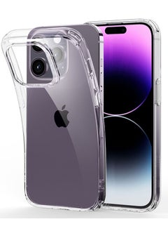 ESR Clear Case Compatible with iPhone 14 Pro Case, Shockproof Thin Silicone Cover, Yellowing-Resistant Slim Transparent TPU Phone Case, Project Zero Series, Clear