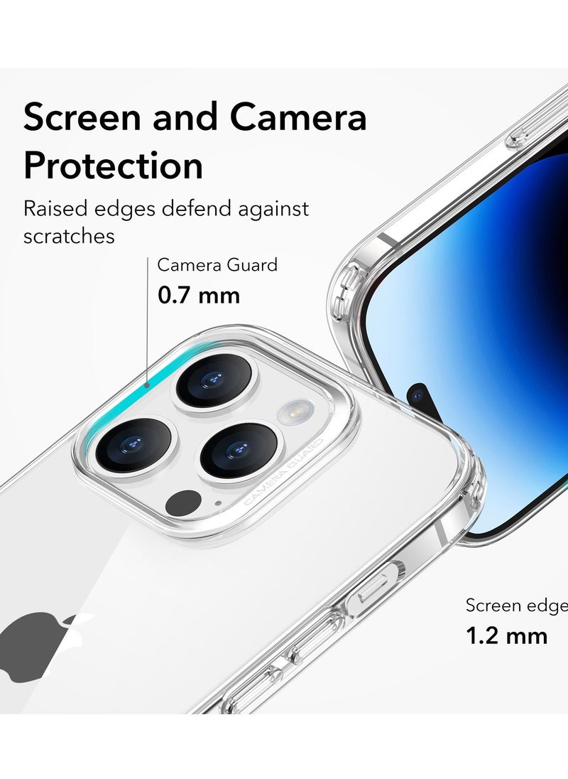 esrgear ESR Clear Case Compatible with iPhone 14 Pro Case, Shockproof Thin Silicone Cover, Yellowing-Resistant Slim Transparent TPU Phone Case, Project Zero Series, Clear  - Image 4