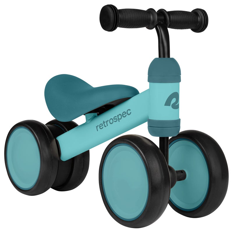 Retrospec Cricket Baby Walker Balance Bike with 4 Wheels for Ages 12-24 Months - Baby Toys & Toddler Toys for 1 Year Olds - Ride On Bicycle - Boys & Girls - Image 1