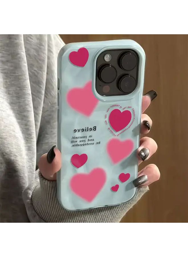 Phone Case For iPhone 13 Pro Mixed Color 1 Glossy Finish Shockproof Soft Cover With Lip Gloss Holder Bling Design Cute Cartoon Pattern Trendy Protective Cover Fashion Accessory Gift For Her - Image 3