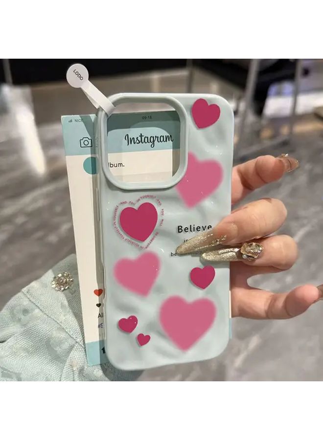 Phone Case For iPhone 13 Pro Mixed Color 1 Glossy Finish Shockproof Soft Cover With Lip Gloss Holder Bling Design Cute Cartoon Pattern Trendy Protective Cover Fashion Accessory Gift For Her - Image 4