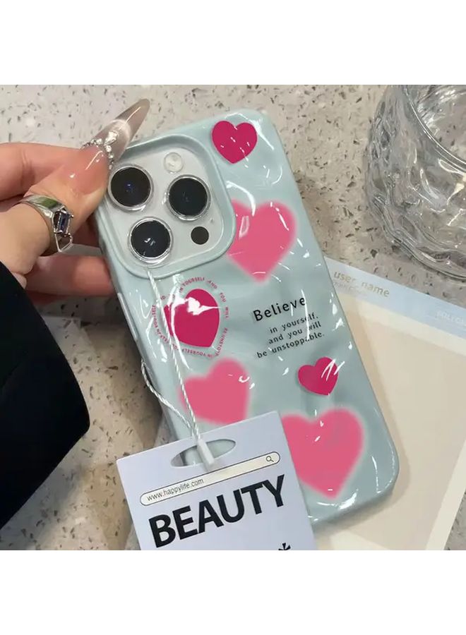 Phone Case For iPhone 13 Pro Mixed Color 1 Glossy Finish Shockproof Soft Cover With Lip Gloss Holder Bling Design Cute Cartoon Pattern Trendy Protective Cover Fashion Accessory Gift For Her - Image 2
