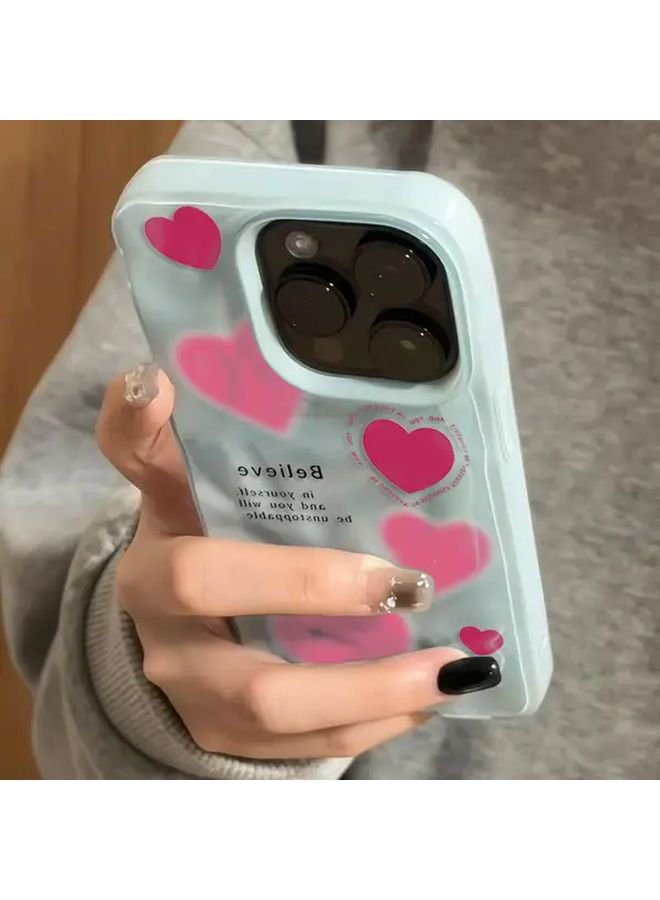 Phone Case For iPhone 13 Pro Mixed Color 1 Glossy Finish Shockproof Soft Cover With Lip Gloss Holder Bling Design Cute Cartoon Pattern Trendy Protective Cover Fashion Accessory Gift For Her - Image 1
