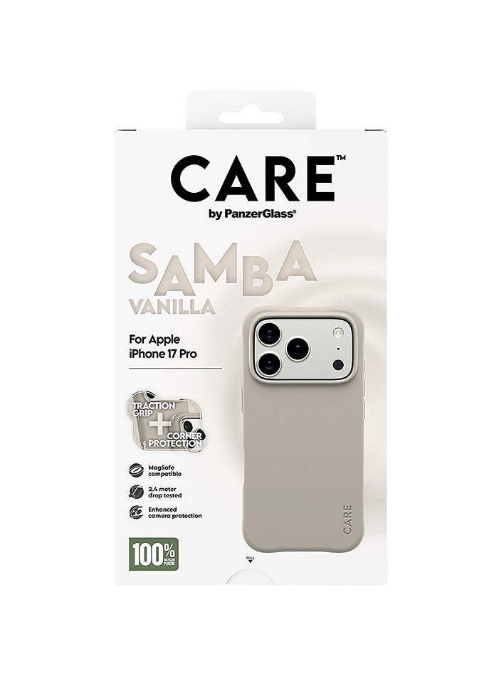 PanzerGlass CARE Fashionable Case Samba with MagSafe iPhone 17 Pro - Vanilla - Image 4