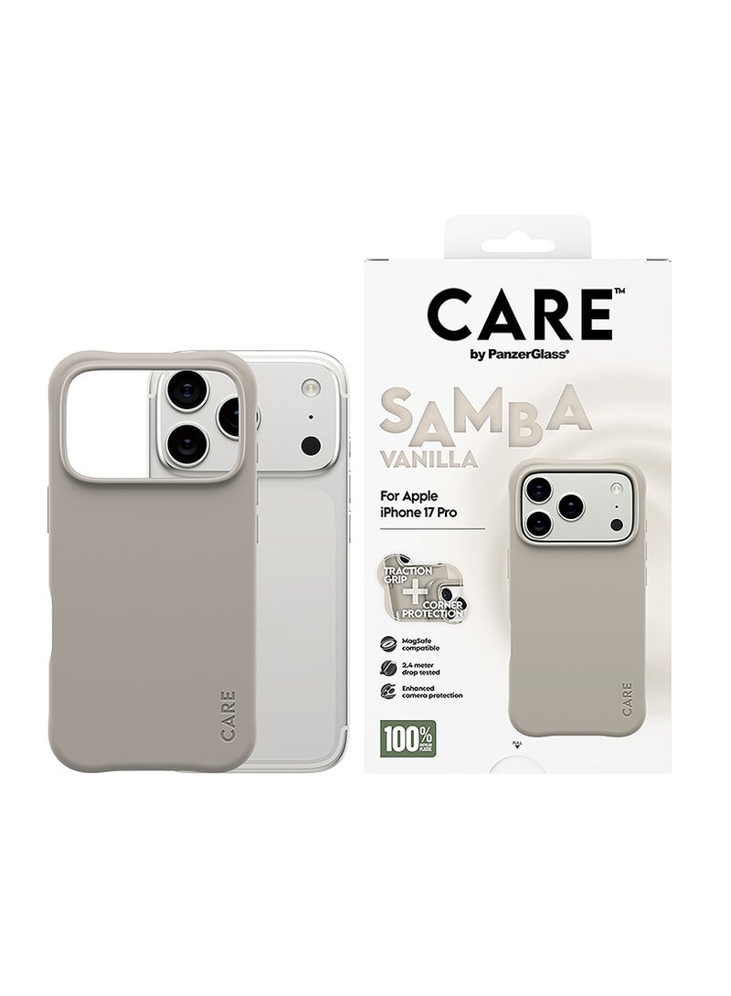 PanzerGlass CARE Fashionable Case Samba with MagSafe iPhone 17 Pro - Vanilla - Image 1