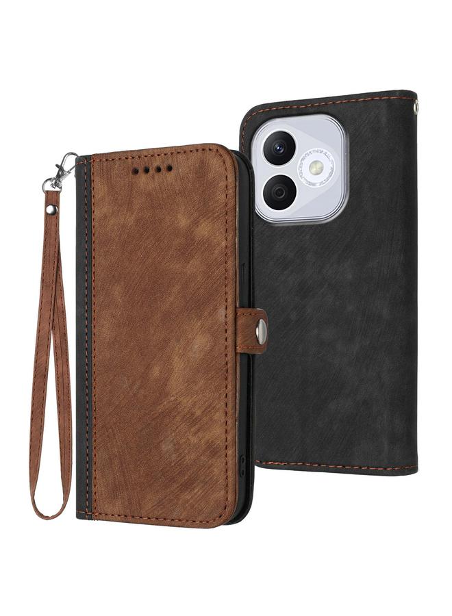 S-TOP Case For Honor 400 Lite Side Buckle Double Fold Hand Strap Leather Phone Case - Image 1