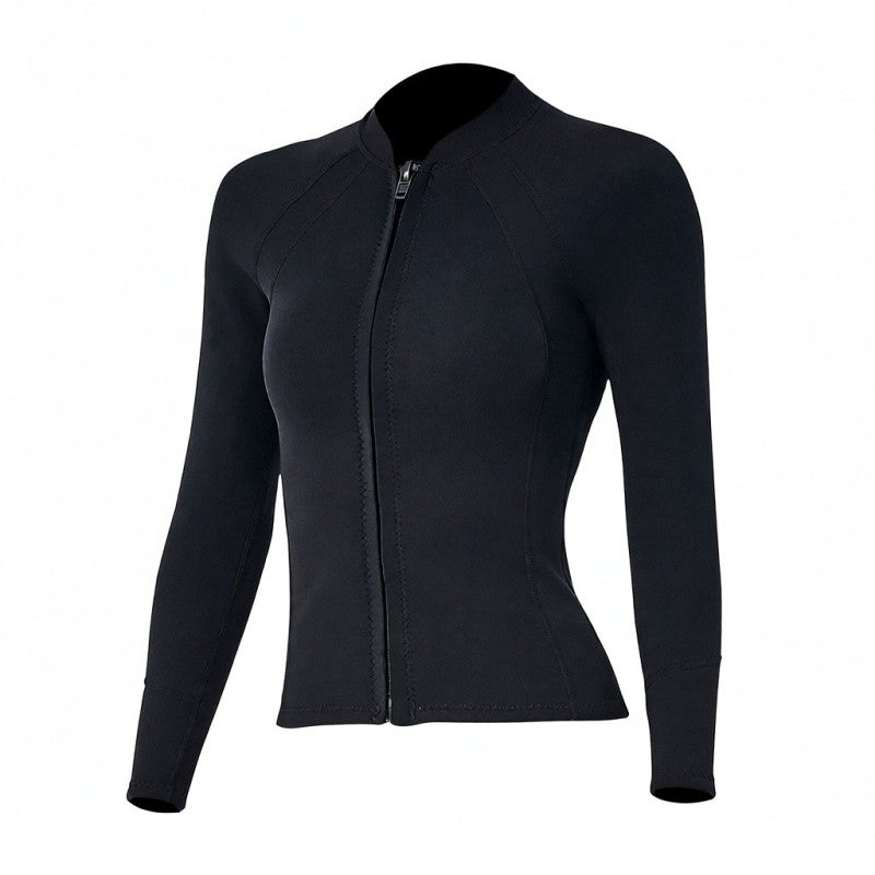 DIVE & SAIL قميص غطاء رجلي للنساء بقميص غطاء رجلي كبير (XL) من نيوبرين 2 مم وقماش نايلون - قميص غطاء رجلي بكمامات طويلة لحماية من الأشعة فوق البنفسجية والشعاب المرجانية لاجازات الشاطئ والغوص في المياه الرياضية المائية - Image 4