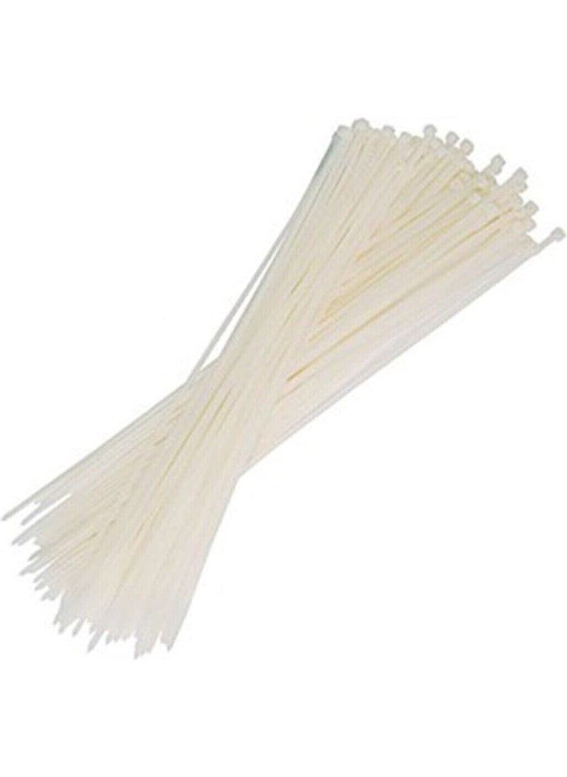 Master White Cable Tie Clip 3,6X370 mm (100 Pieces) 