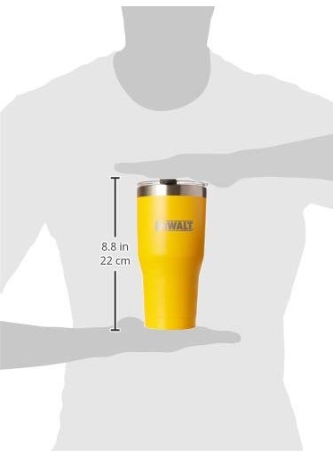 DEWALT Dewalt 30 Oz. Yellow Powder Coated Tumbler  - Image 3