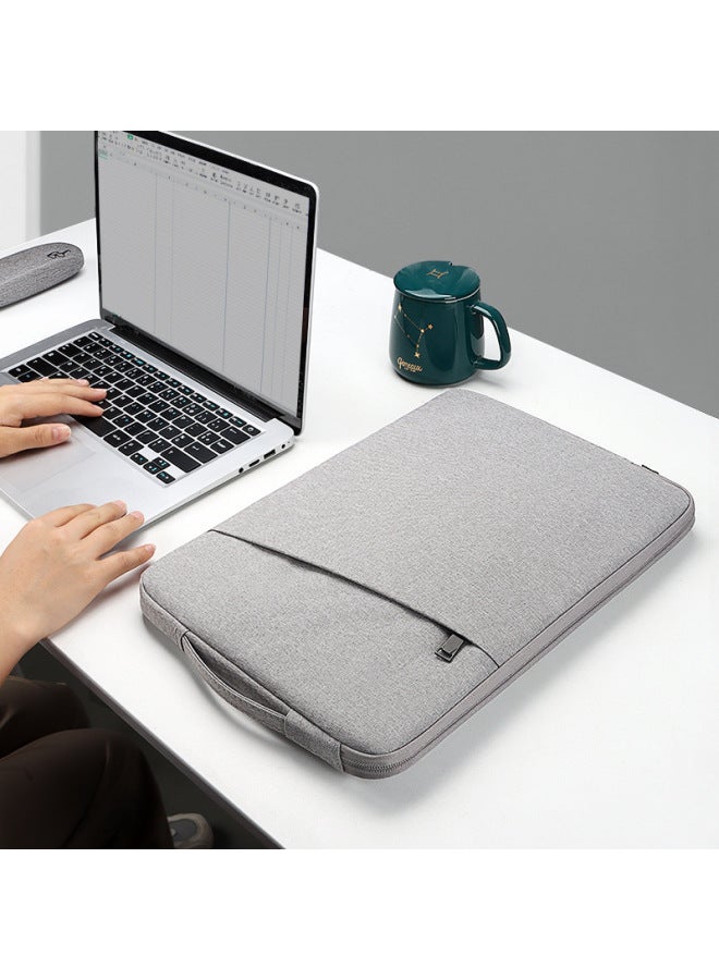 Portable Laptop Computer Bag Inner Sleeve 13415.6 Inch Tablet Computer Protective Case Logo Printing Available-Color:Upgraded Multi-Pocket Mysterious Black-Dimensions:14.1-15.4 Inch Universal Size (For MAC 16 Inch)