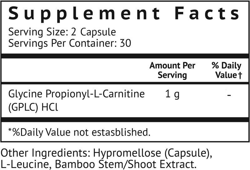 VitaMonk GlycoTrax GPLC Extra Large Bottle  120 Capsules of HighAbsorption Glycine PropionylLCarnitine with No Artificial Fillers  Glycine Propionyl L Carnitine Supplement - Image 2