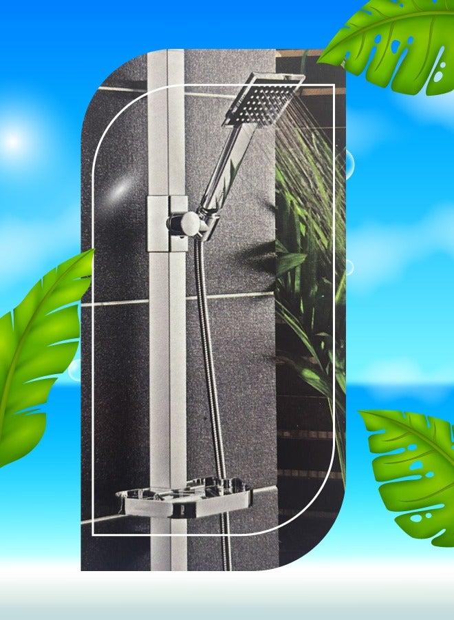 Diamond Turkish silver square shower, model DBKSA01 - Image 1