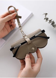 CityRiya-Long Leather Sunglasses Bag Travel Sun Glasses Holder Sunglass Case Portable Leather Glasses Case Holder Sunglasses Pouch Glasses Organizer Bag Eyeglasses Bag Eyewear Sleeve  - Image 2