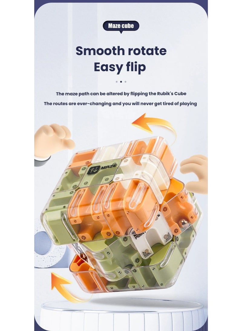 3D متاهة مكعب لغز، متاهة كرة لعبة متاهة مكعب، متاهة روبيك مكعب، لعبة الاستخبارات التعليمية، لعبة روبيكس هدية الأولاد البنات الأطفال الأطفال - Image 5