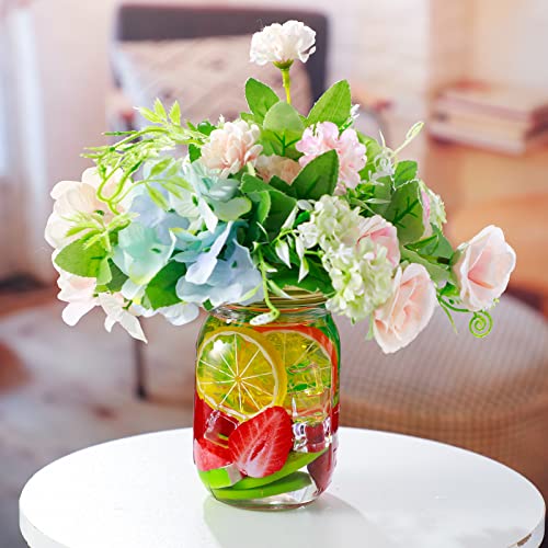 Juexica 48 Pcs Fake Fruit Slices Ice Cubes Artificial Fruits for Decoration Fake Lemon Slices Watermelon Strawberries Kiwi with Ice Rocks for Tumblers Vase Decor Bake Crafts - Image 4