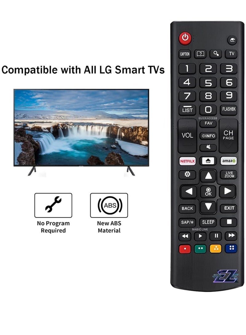 PopZa Universal Replacement Remote Control for LG Smart TV All Models UHD OLED LED LCD 4K 8K HDTV - No Setup Required with battery - Image 2