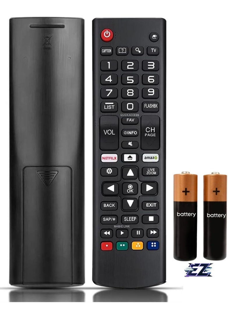 PopZa Universal Replacement Remote Control for LG Smart TV All Models UHD OLED LED LCD 4K 8K HDTV - No Setup Required with battery - Image 1