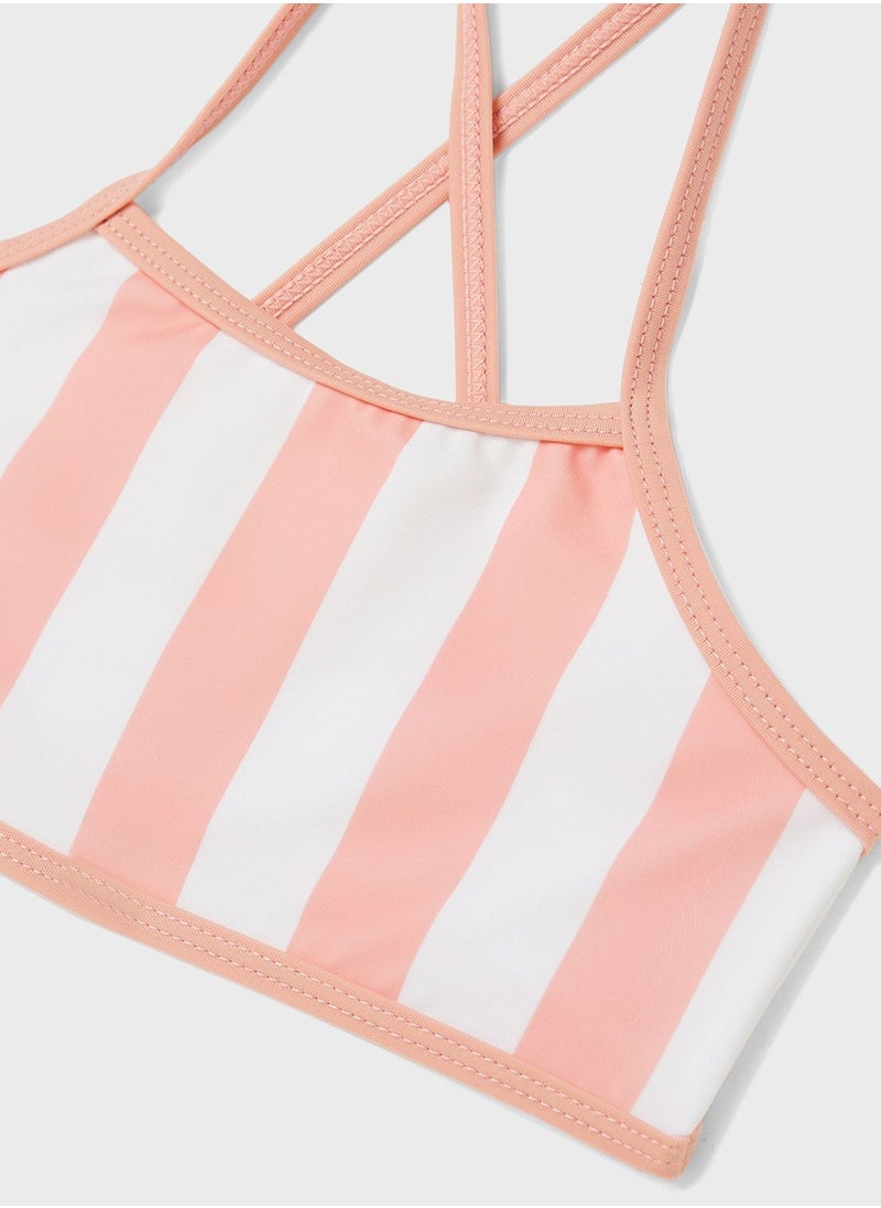 NAME IT - Kids Striped Bikini - Image 1