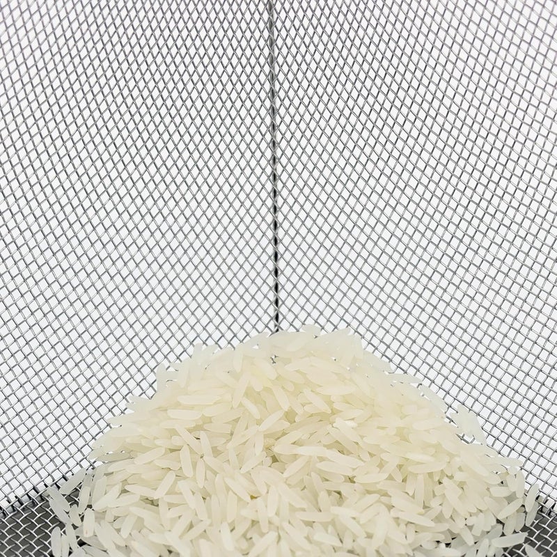 DOPMEP Fine Mesh Strainer for Kitchen, 4 Quart Stainless Steel Colander Bowl | Idea for Pasta, Rice, Fruit, Metal Net Baskets with Resting Base - Strain, Drain, Rinse - Image 4