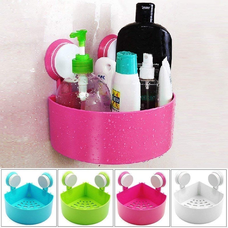 kytaste Suction Cup Organizer Storage Holding Shampoo Toothbrush Razor SpongeBathroomKitchen BasketToiletryShelf - Image 5
