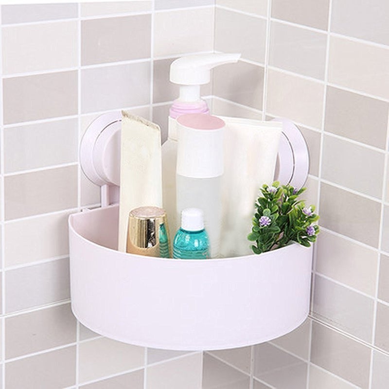 kytaste Suction Cup Organizer Storage Holding Shampoo Toothbrush Razor SpongeBathroomKitchen BasketToiletryShelf - Image 3