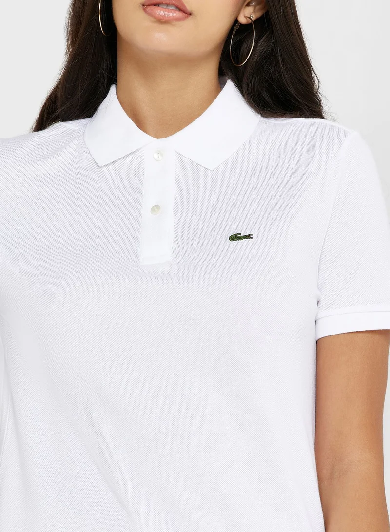 LACOSTE Piqué Knit Polo Dress