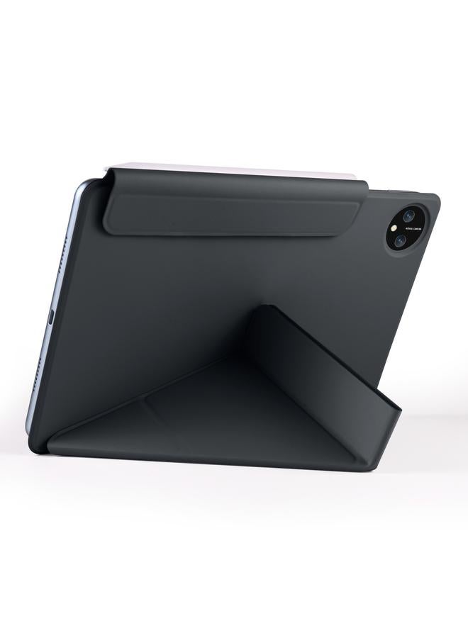 Green Tiger Case For Honor MagicPad 2 12.3 Fixed Buckle Magnetic Deformation Leather Tablet Case - Image 5