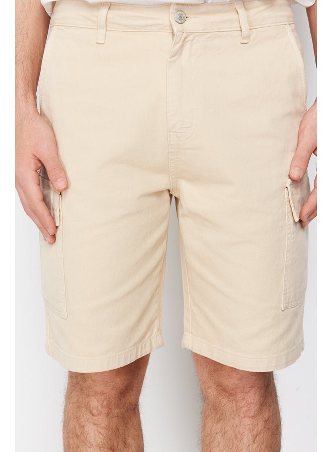 trendyol Stone Comfort Cut Cargo Pocket Denim Denim Shorts & Bermuda TMNSS23SR00065 - Image 5
