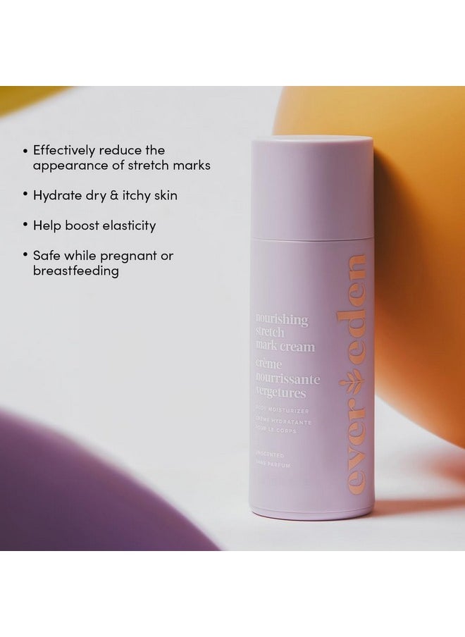 Evereden Evereden Nourishing Stretch Mark Cream 1.7 fl oz (50ml) | Clean and Unscented Pregnancy Skincare | Stretch Mark Prevention | TSA approved  - Image 3