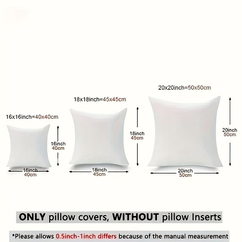 Rose Red Faux Plush Pillow Covers 40x40cm Set Of 2 With Zipper For Sofa And Bedroom - Image 3