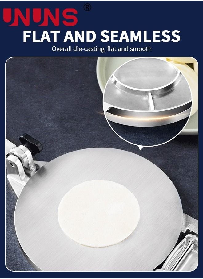 UNUNS Tortilla Press,6.3 Inch Cast Iron Tortilla Press,Aluminium Tortilla Maker,Rotis Press,Dough Press,Tool For Any Recipe  - Image 4