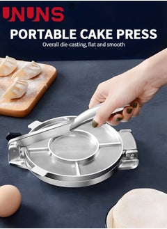UNUNS Tortilla Press,6.3 Inch Cast Iron Tortilla Press,Aluminium Tortilla Maker,Rotis Press,Dough Press,Tool For Any Recipe  - Image 5