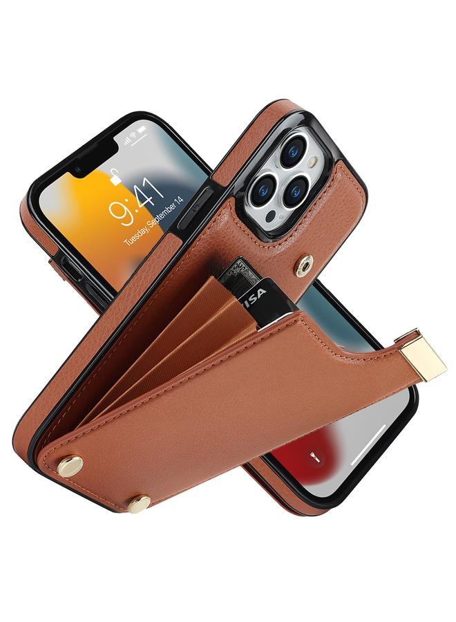 S-TOP Case For iPhone 13 Pro Metal Buckle Card Slots Phone Case - Image 2