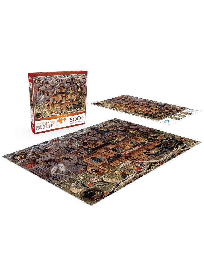 Buffalo Games - Charles Wysocki - Trick or Treat Hotel - 500 Piece Jigsaw Puzzle - Image 3