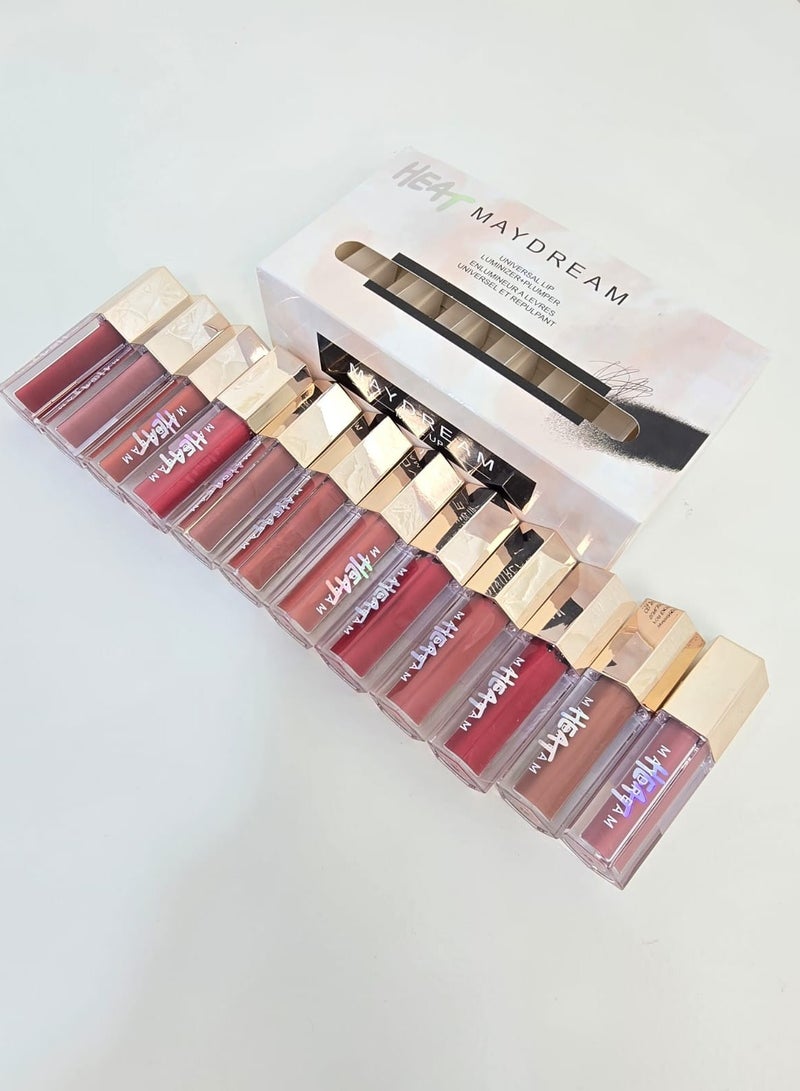 مي دريم مجموعة أحمر شفاه "مي دريم" – 12 لونًا فاخرًا لإطلالة أنثوية ساحرة - Image 1