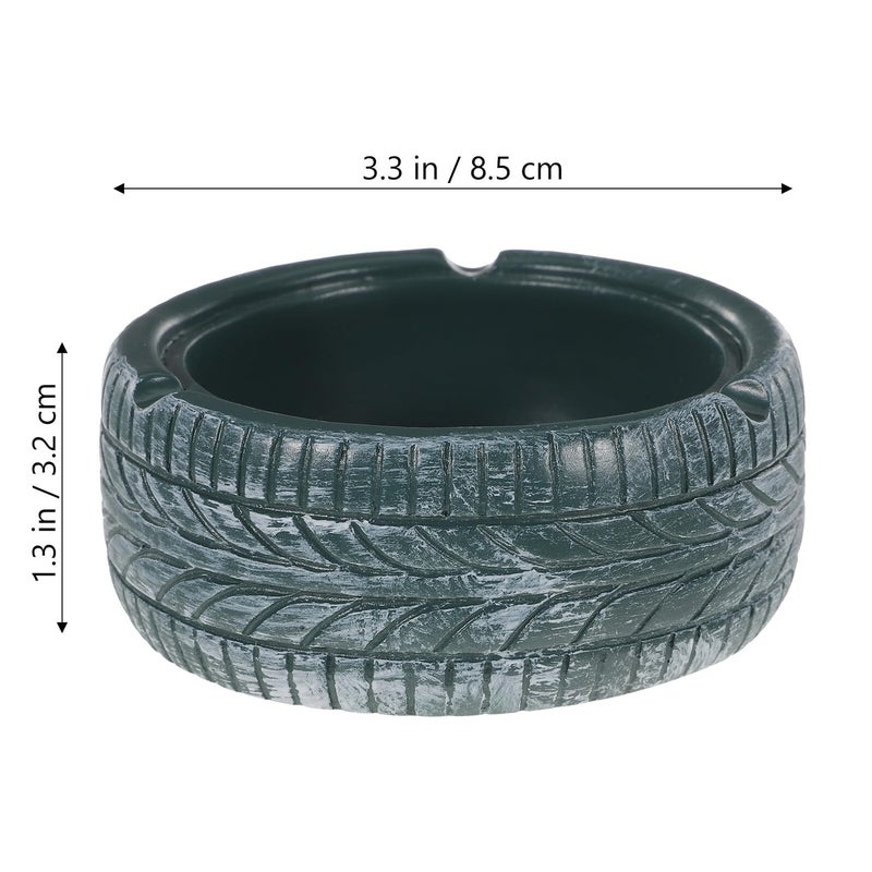 Grass Green Resin Ashtray Fire Safe Decorative Ash Tray For Office And Home - Image 3