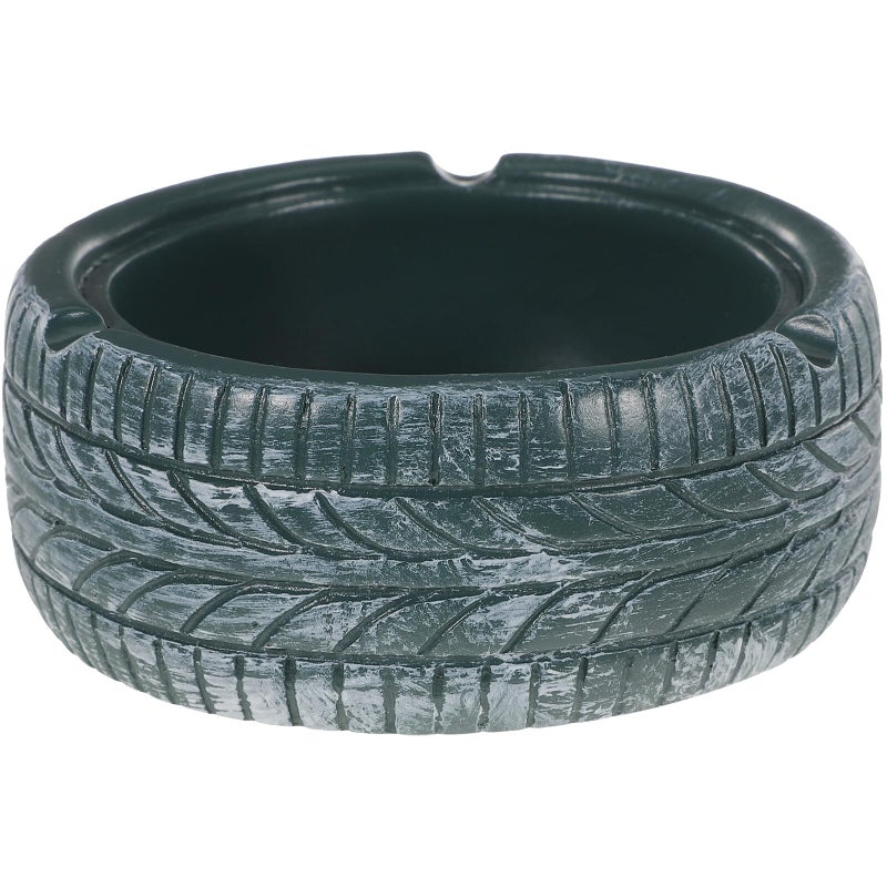 Grass Green Resin Ashtray Fire Safe Decorative Ash Tray For Office And Home - Image 2