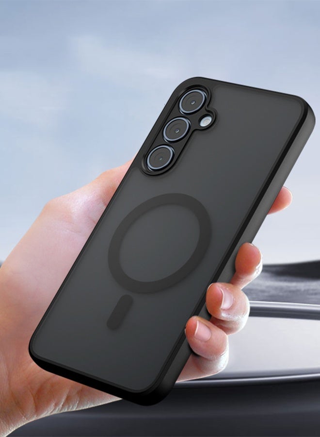 Magnetic Frosted Phone Case Airbag Drop Protection Case for SAMSUNG Galaxy A55 5G - Image 3