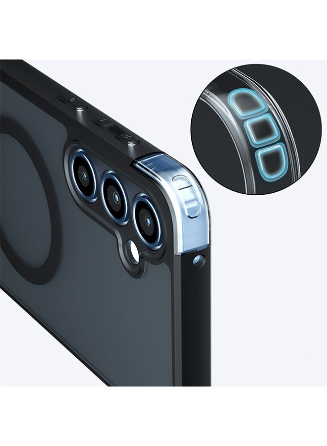 Magnetic Frosted Phone Case Airbag Drop Protection Case for SAMSUNG Galaxy A55 5G - Image 4