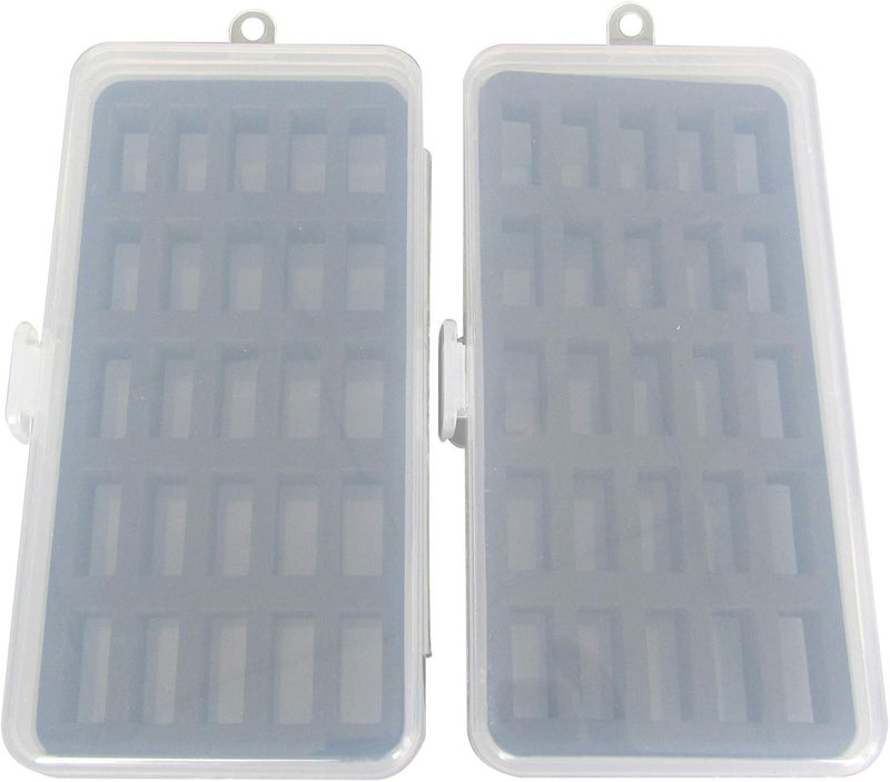 ckpsms Brand -# BB-25B Box 2Pack Bobbin Case for Jumbo (M Size) Bobbin (Box Only) Hold 50PCS Bobbins (Type:50 Holes (for Jumbo Bobbin)) - Image 1