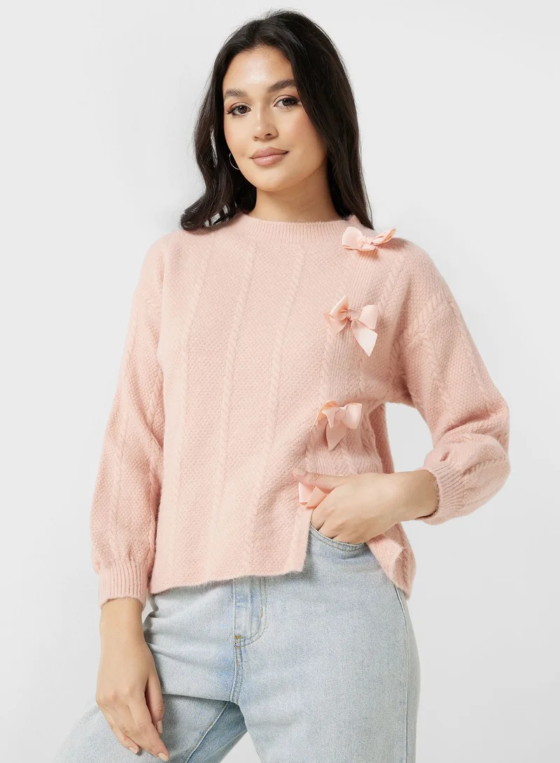 ELLA Side Decoration Sweater