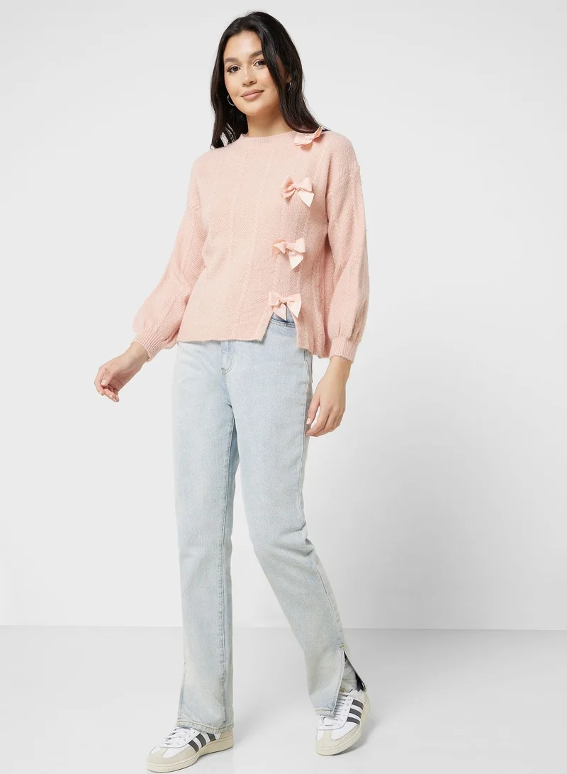 ELLA Side Decoration Sweater