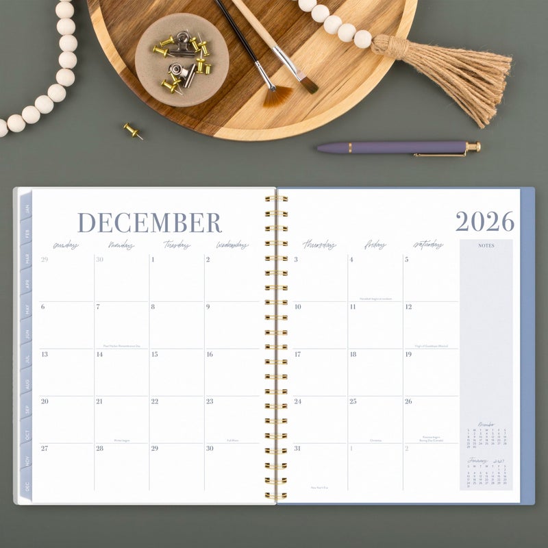 Cambridge 2026 Planner by Leah Bisch, Weekly & Monthly, 8.5" x 11", Large, Stripe (LB42-905-26) - Image 3