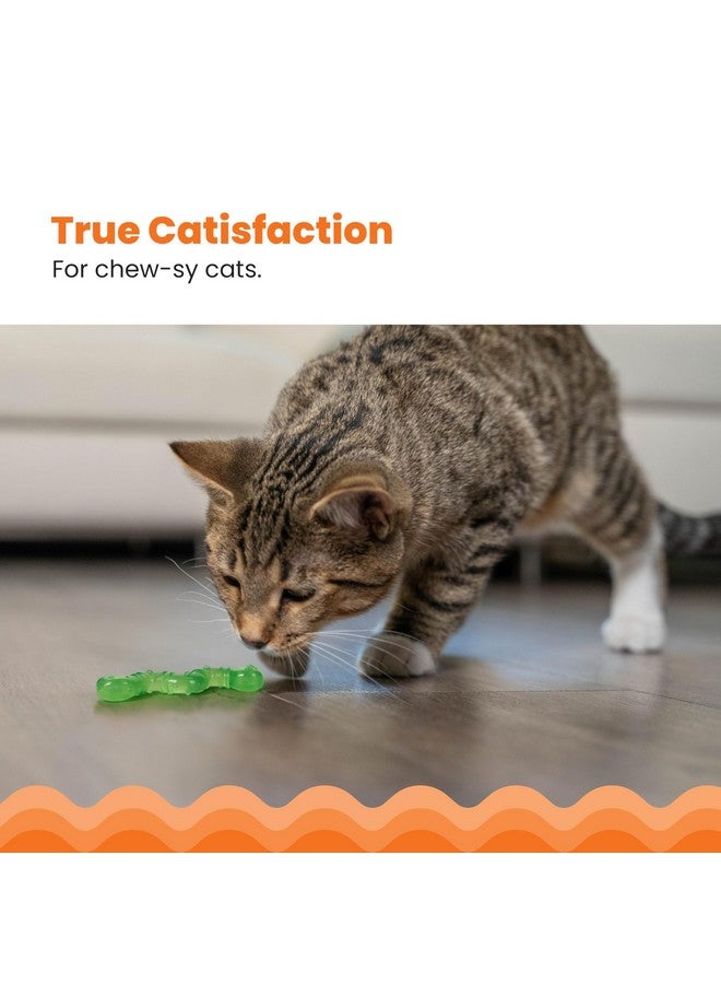 Catstages Orkakat Wiggle Worm Dental Catnip Cat Chew Toy, Assorted Color - Image 2