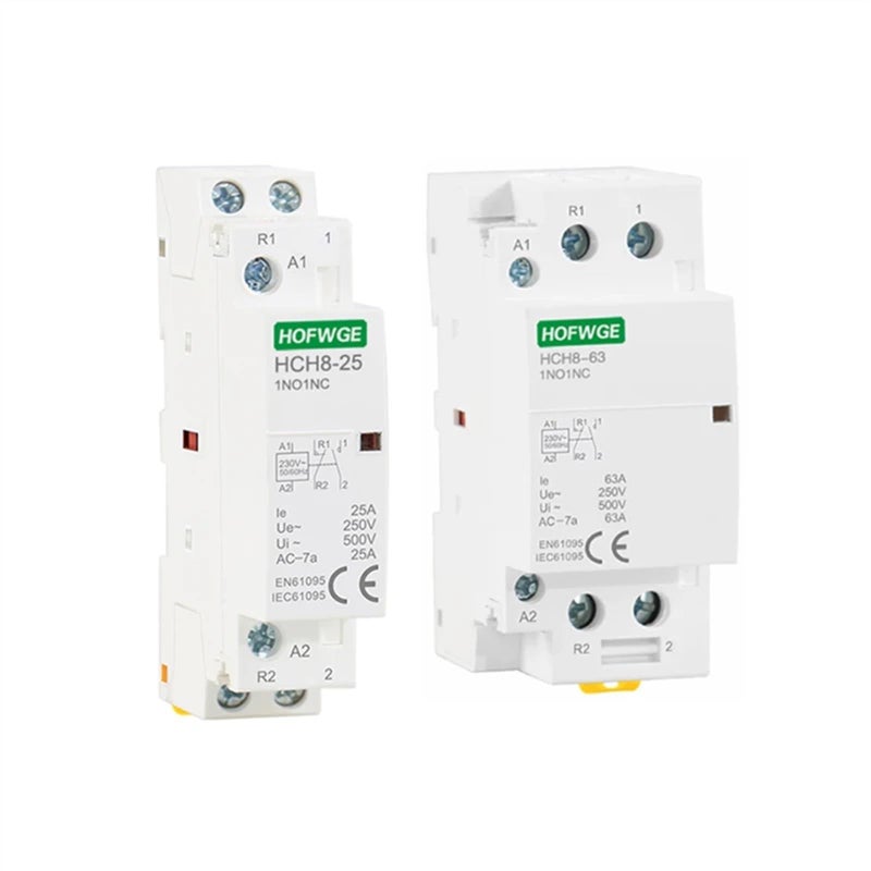 2P 63A 4NO AC Modular Contactor With Manual Control Switch 220V Din Rail - Image 5